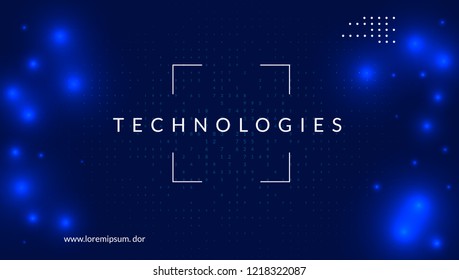 Big data background. Technology for visualization, artificial intelligence, deep learning and quantum computing. Design template for server concept. Colorful big data backdrop.