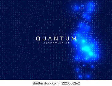 Big data background. Technology for visualization, artificial intelligence, deep learning and quantum computing. Design template for networking concept. Modern big data backdrop.