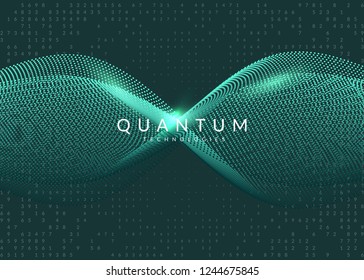 Big data background. Technology for visualization, artificial intelligence, deep learning and quantum computing. Design template for innovation concept. Futuristic big data backdrop.