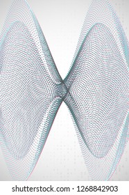 Big data background. Technology for visualization, artificial intelligence, deep learning and quantum computing. Design template for networking concept. Geometric big data backdrop.