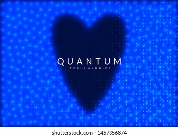 Big data background. Technology for visualization, artificial intelligence, deep learning and quantum computing. Design template for wireless concept. Abstract big data backdrop.