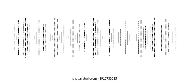 Big data black and white abstract element with squares. Information vector geometric illustration with pixels
