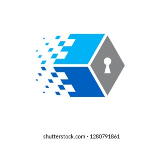 Big Data Box Icon Logo
