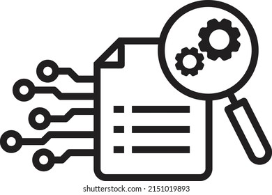 Big data capturing, storage and analysis icon