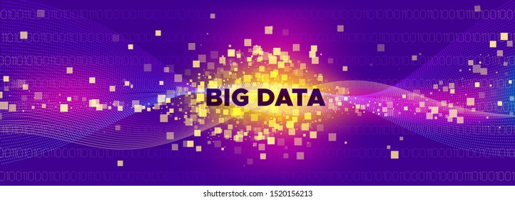 Big Data Cloud. Light Technology Abstract. 3d Tech Abstract. Matrix Digits. Big Data Vector. Blue Matrix Visualization. Coding Binary Flow. Neon Matrix Number. Vector Big Data.