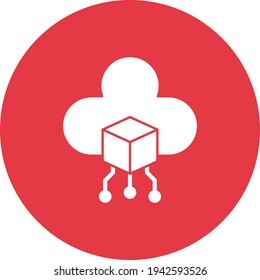 Big data, cloud, sharing icon vector image. Can also be used for web marketing. Suitable for use on web apps, mobile apps and print media.