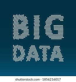 Big data code representation. Glittering dust of lights. Graphic concept for your design