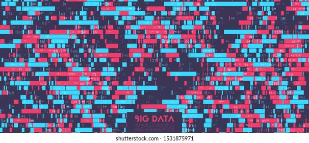 Big data colorful visualization. Futuristic infographic. Information aesthetic design. Visual DNA data complexity. Complex data threads graphic visualization. Social network, abstract data graph.