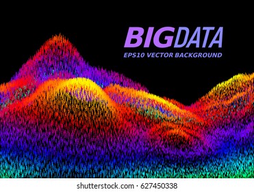 Big Data concept. Abstract vector background. Eps8. RGB Global colors