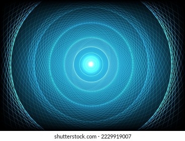 Big Data concept. Digital neural network. Introduction of artificial intelligence. Cyberspace of the future. Abstract business 3D illustration, shallow depth of field. pattern with lighting glowing el
