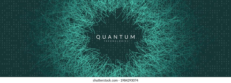 Big data concept. Digital technology abstract background. Artificial intelligence and deep learning. Tech visual for interface template. Geometric big data concept backdrop.