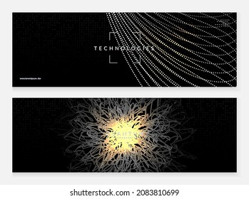 Big data concept. Digital technology abstract background. Artificial intelligence and deep learning. Tech visual for energy template. Modern big data concept backdrop.