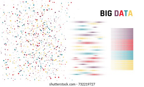 Big data. concept of ordering data. Vector illustration
