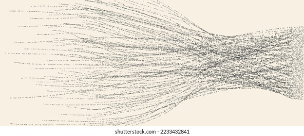 Big Data concept visualization with 
digits One and Zero in lines.