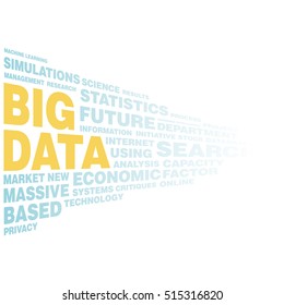 Big data concept word tag