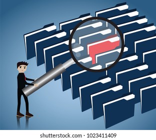 Big data concept,Businessman needs data for use in his business â?? Vector Illustration Analytics, big data,cloud technology, Development,vector