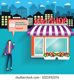 Big data concept,Digital business use big data online marketing,e-commerce – Vector Illustration