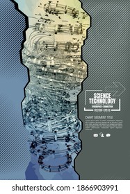 Big data connection complex. Data visual concept. Graphic abstract background. Vector illustration