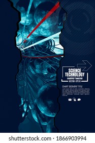 Big data connection complex. Data visual concept. Graphic abstract background. Vector illustration