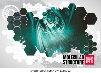 Big data connection complex. Data visual concept. Graphic abstract background. Vector illustration