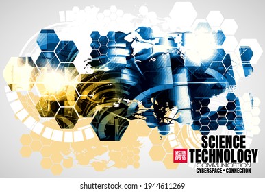 Big data connection complex. Data visual concept. Graphic abstract background. Vector illustration