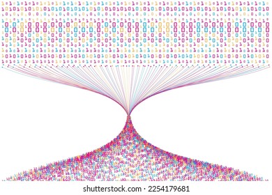 big data connection innovation background. data visualization technology abstract.
