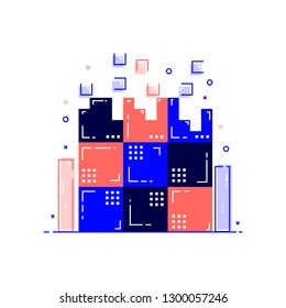 Big data. Creative concept