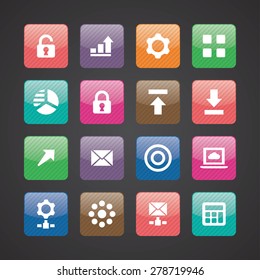 big data, database icons universal set for web and mobile