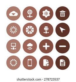 big data, database icons universal set for web and mobile