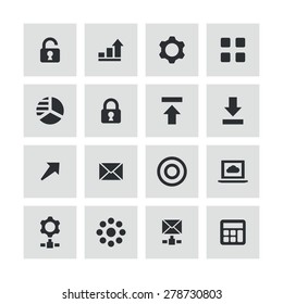 big data, database icons universal set for web and mobile