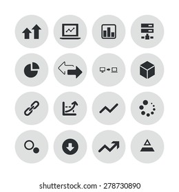 big data, database icons universal set for web and mobile