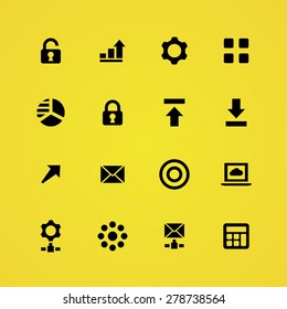 big data, database icons universal set for web and mobile