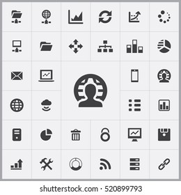 big data, database icons universal set for web and mobile
