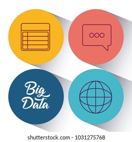 Big data design concept