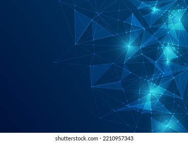 Big Data Display Background Science And Dots Network Pattern Abstract Background Global Network Connection