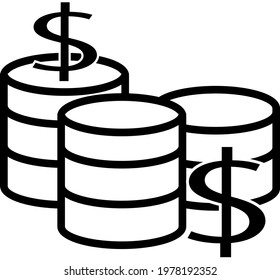 Big Data Earn Money Icon