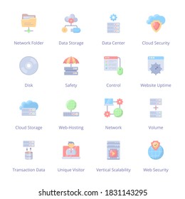 Big Data Flat Icons - Vectors