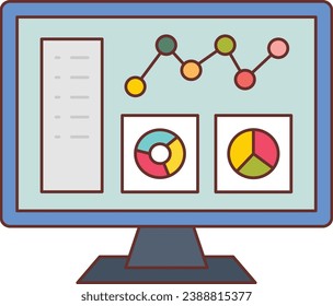 Big Data Flat vector Icon