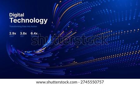 Big Data Flow AI Dots Particles Background. Digital Neural Network. Concept of Artificial Intelligence Technology Machine Deep Learning. Digital Communication. Science Technology Vector.
