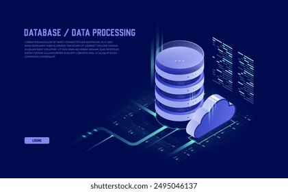 Big Data Flow Processing in Ultraviolet: Isometric Vector of Cloud Databases, Web Hosting, and Server Rooms