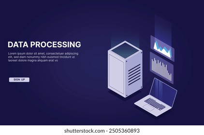 Big Data Flow Processing in Ultraviolet: Isometric Vector of Cloud Databases, Web Hosting, and Server Rooms