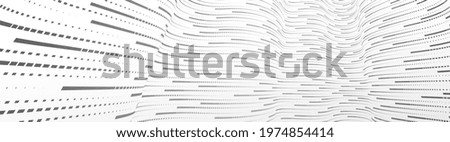 Big data flow technology and science vector background, tech abstraction with lines electronics and digital style in 3D dimensional perspective, abstract illustration.