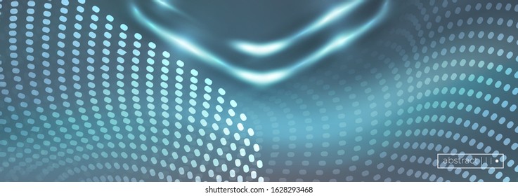 Big Data Flow Visualization. Techno Glowing Arrow Lines Abstract Background. AI Artifical Intelligence Deep Learning Neural Network Algorithm