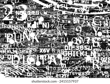Diseño futurista de grandes datos. Textura superpuesta. Visualización digital . Flujo de partículas. Fondo binario . Concepto de información tecnológica. Vector