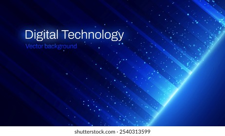 Big Data Futuristic Glow Lines. Hi Tech Technology Light Line Design. Datum Digital Background. Innovation Data System Cyber Space. Modern AI Tech Vector Illustration.
