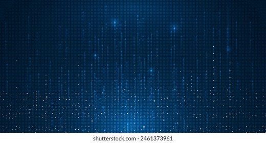 Big Data futuristic, hi tech technology  light line design. Vector datum digital background. Illustration innovation data system, cyber space, communication internet, information, connection concept