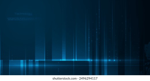 Big Data futuristic, hi tech technology, light line design. Vector datum digital background. Illustration innovation data system, cyber space, communication internet, information, connection concept