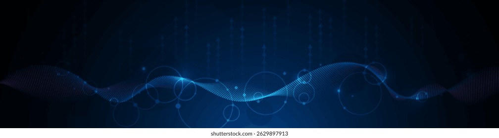 Futurista do Big Data, tecnologia de alta tecnologia, design de linha de luz. Plano de fundo digital de datum vetorial. Ilustração sistema de dados de inovação, espaço cibernético, comunicação internet, informação, conceito de conexão