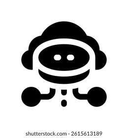 big data glyph icon. Strong and solid vector icon for websites, mobile interfaces, presentations, and visual branding. High quality and easy to edit.