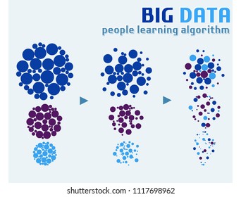 Big Data graphic. Vector Illustration. 
